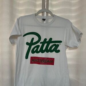 Patta Amsterdam logo tee — Red White Green T-Shirt Women Men Streetwear